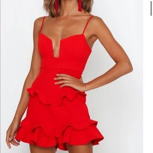 Hello Molly Red Dress. Size Small